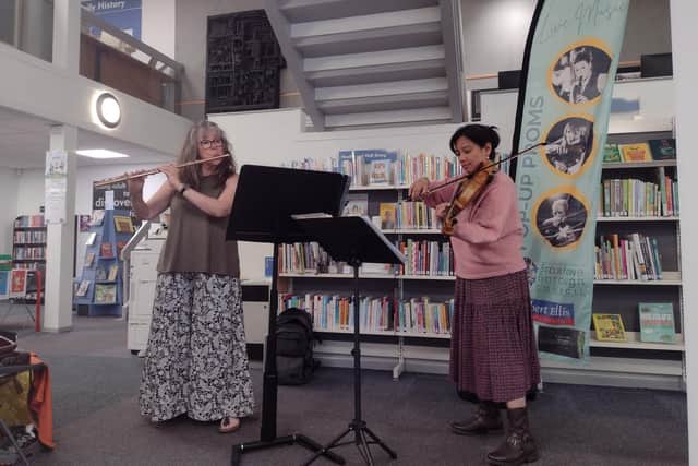 A pop-up proms event at one of the borough's libraries. Photo: Submitted
