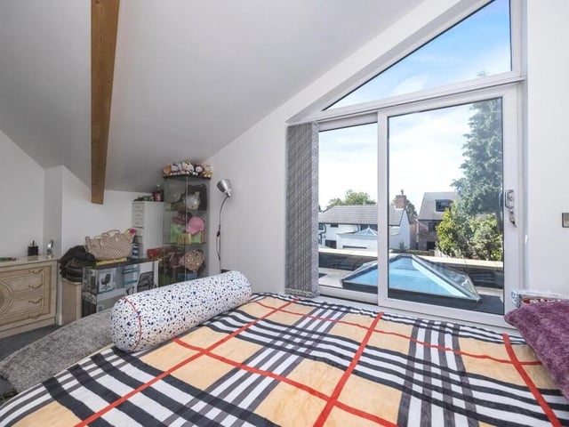 There are two more double bedrooms on the first floor of the £300,000 Eastwood property, including this master.
