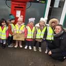 Little ones from the Cherubs Day Nursery on Wynndale Drive in Mansfield helped spread Christmas joy around their neighbourhood and posted their Christmas cards