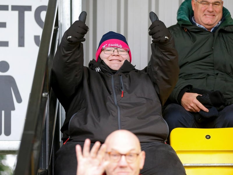 Mansfield Town fans who made the trek to London.