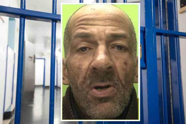 Calvin Henry, aged 58, of no fixed abode, pleaded guilty to three counts of burglary and three counts of fraud by false representation. He was jailed for 16 months.  (Picture: Nottinghamshire Police.)