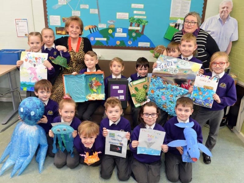 Back in 2020, Coun Marlene Seagrave, Deputy Mayor of Eastwood, and Coun Rosemary Woods visited Brookhill Leys Primary School to talk to the children about climate emergency.