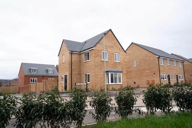 Street scene at a recently sold out Platform Home Ownership development