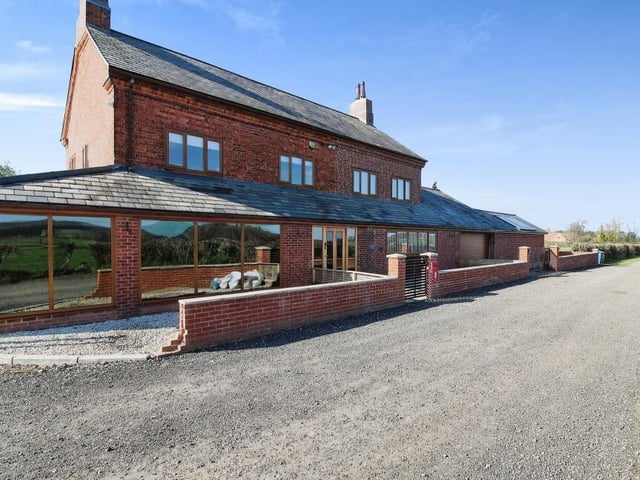 You've seen the back of the £1.1 million property. Now marvel at this frontage, where there is off-street parking space for several vehicles.