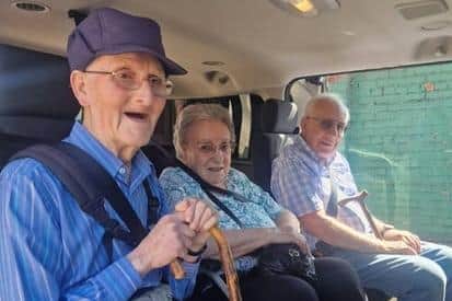 Residents from Newgate Lodge Care Home enjoy a day out.