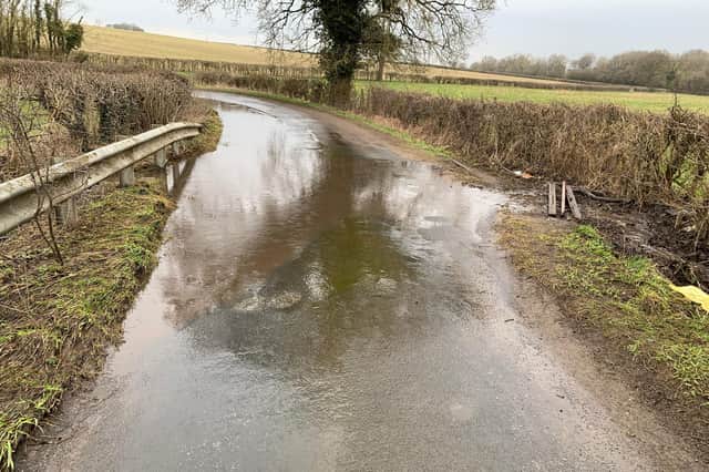 Resident Richard Goad captured this image of Buttery Lane when it flooded.