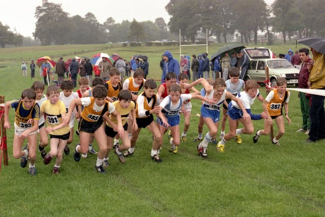Sutton Harriers Cross Country in 1984.