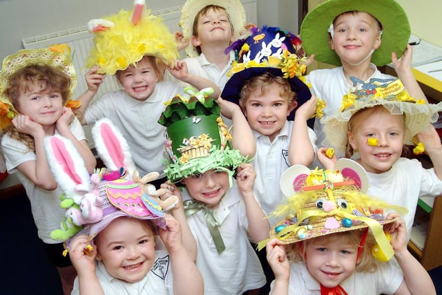 Who can you spot in these retro Easter snaps?