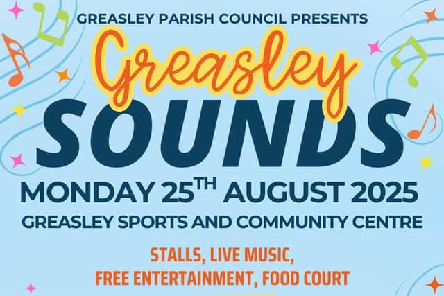 Greasley Sounds - Sunday 25th August, from 10:30am to 3:00pm.