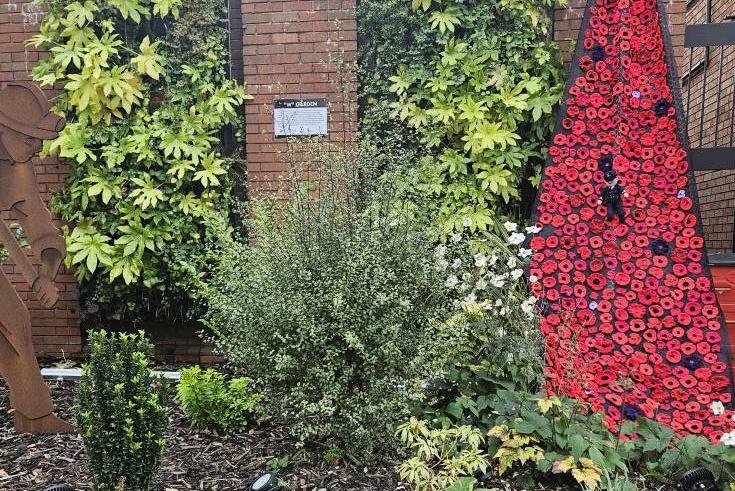 Areas of Kimberley were also decorated with poppies for the during the Remembrance period.