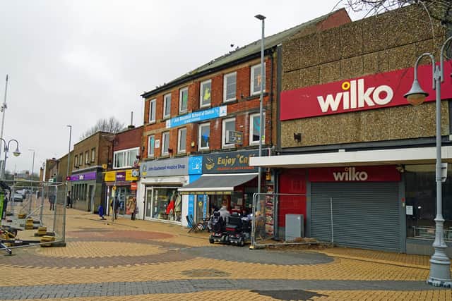 Here is the town centre site where tents had popped up last month.
