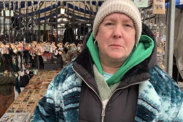 Mansfield market trader Fiona Horner said sales have plummeted this year.