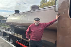 General Manager Mark Sealey gets ready for a departure during the October half-term holidays.
