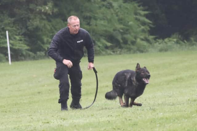 PC Dachtler, along with his dog PD Brody.