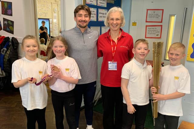 Kingsway Primary School were visited by Team GB Olympic Bronze medalist Sam Oldham