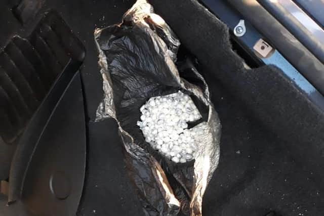 Crack cocaine haul discovered in car in Sutton.