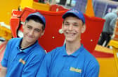 Attendants James Henshaw and Lewis Lumb look after the rides on Mansfield beach
