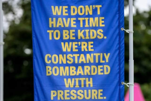 The kind of banner set to go up in Mansfield 