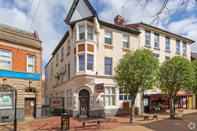 The prominent corner building on Low Street, Sutton, which was once home to Barclays Bank. (PHOTO BY: LoopNet.com)