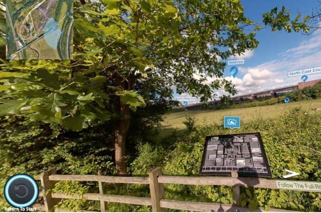 A screen shot from the new virtual tour of Bennerley Viaduct. Photo: Submitted