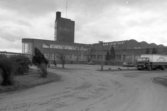 The Mansfield and Worksop Co-op Dairy, on Southwell Road West, Mansfield, was built in 1950 and was where milk was delivered from in bulk and door-to-door across the county. In its heyday the building had around 200 workers at any time pasteurising, bottling and testing milk. The iconic building, which produced around 10,000 gallons of milk per day, was demolished due to mining subsistence in 1982.