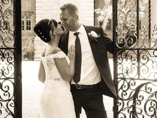 Carole married on 26.9.20. She said: 'We had a much smaller wedding than planned as our first was cancelled. We had the best day ever and wouldn't change a thing - it was perfect. Our nearest and dearest there, a wonderful day.'
