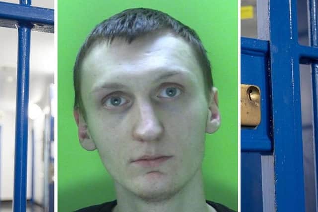 Lewis Langley was jailed for 30 weeks after admitting receiving stolen goods.