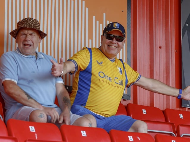 Mansfield Town fans enjoy a cracking away day