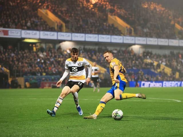 Davis Keillor-Dunn has beeb rated as Mansfield Town's best player this season.