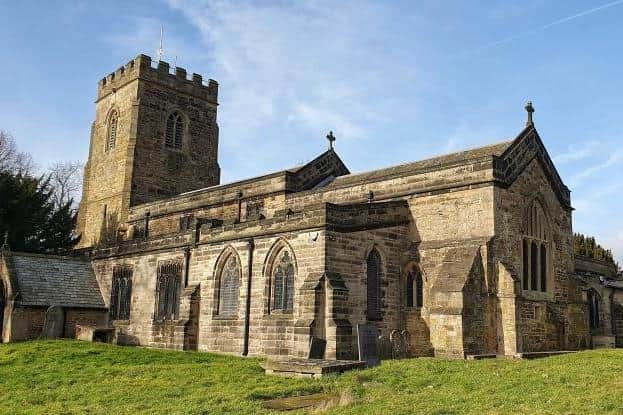 St Helen's Church on Church Lane, Selston, a grade II listed building that dates back to the 11th century.