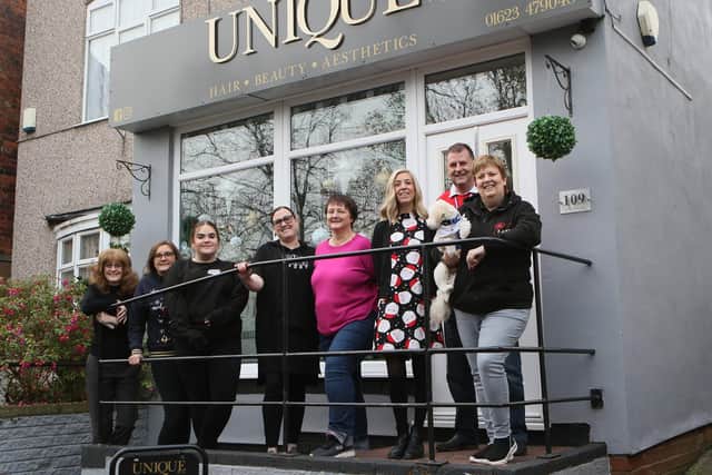The first group of carers from Our Dementia Choir enjoy their pamper day at Unique.