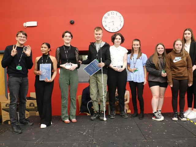 Just some of the award winners proudly taking centre stage