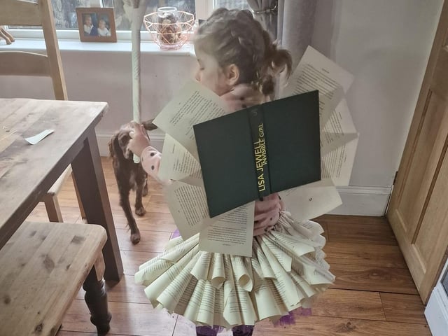 Gorgie-Rose, aged 5, from Woodhouse as a book fairy