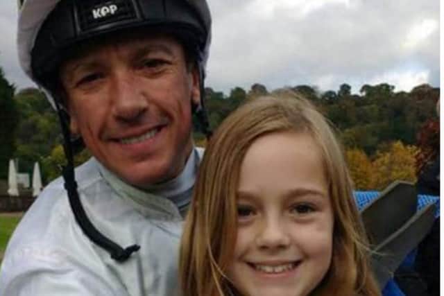 Tianey Howes with world famous Italian jockey Frankie Dettori