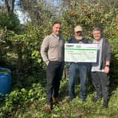 Justin Wilkins with representatives from St Ann’s Allotments