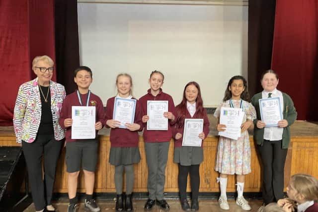 Individual winners at the Mansfield Music and Drama Festival.