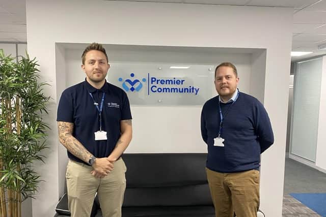 Dan and Tim Isterling, pictured at Premier Community's HQ