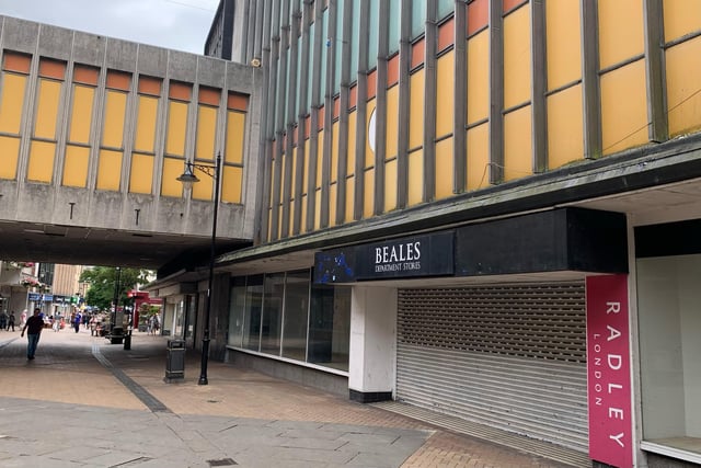 The old Beales building is empty.