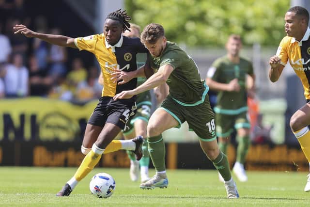 Rhys Oates in action during the Sky Bet League 1 match against Burton Albion FC at the Pirelli Stadium Stadium, 02 Aug 2025 Photo credit Chris Holloway / The Bigger Picture.media