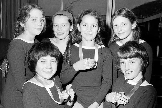 Mansfield youngsters show off their medals in 1973.