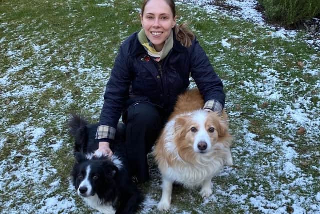 Deputy PCC Emma Foody with her two dogs