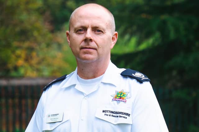 Mick Sharman, Nottinghamshire Fire & Rescue Service area manager for response.