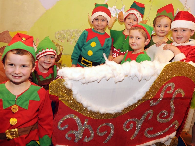 Pupils from Kingsway Primary School who took part in their Christmas play 'Star of Wonder' in 2012.