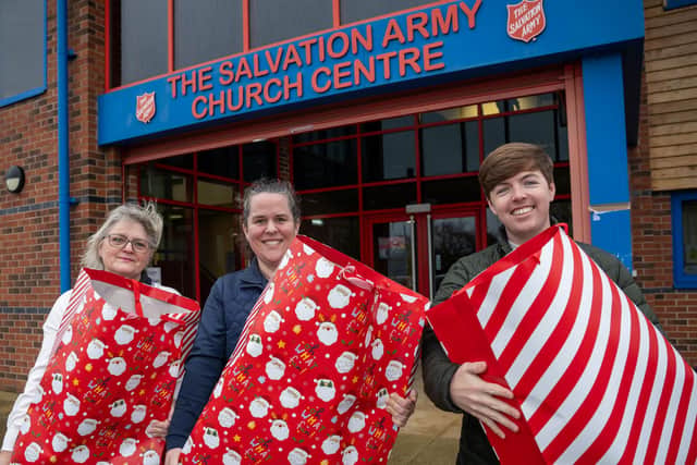 Debra Taylor (left) and Jack Hanson (right) made the donation earlier this month.