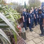 Uniformed Services students took part in the Remembrance ceremony