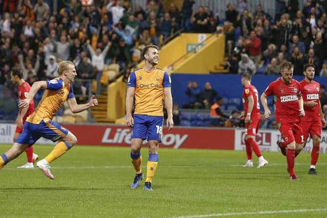 Stags pull a goal back against the Dons - Photo by - Chris Holloway / The Bigger Picture.media