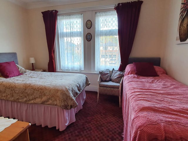 Four of the bedrooms are en suite and the guest house is split over two floors.