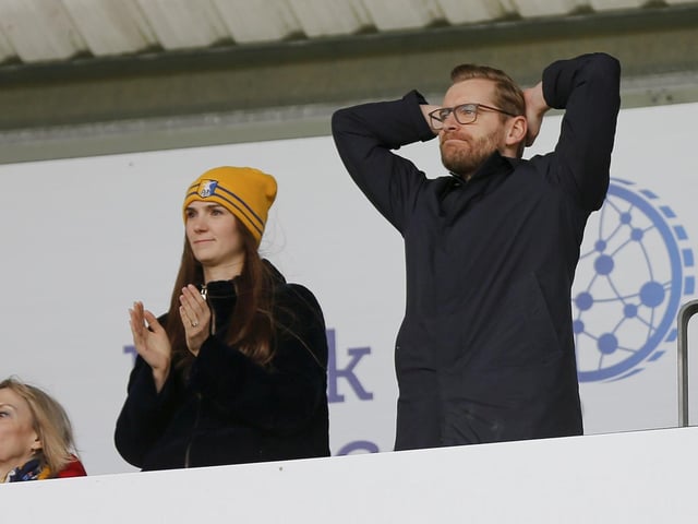 Mansfield Town fans who made the final day of the season trip to Colchester United.