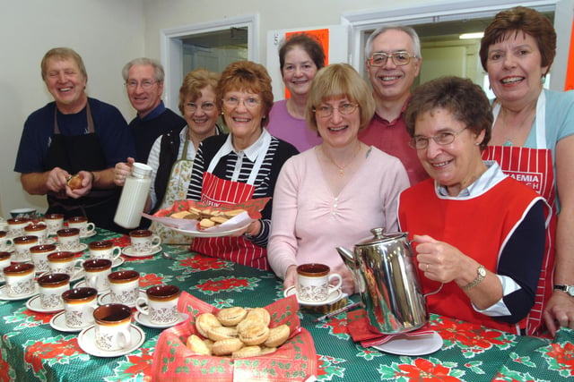 Members of St Peters Social Committee held a Christmas Fair in 2006 to raise funds for the Church and the Send A Cow appeal.