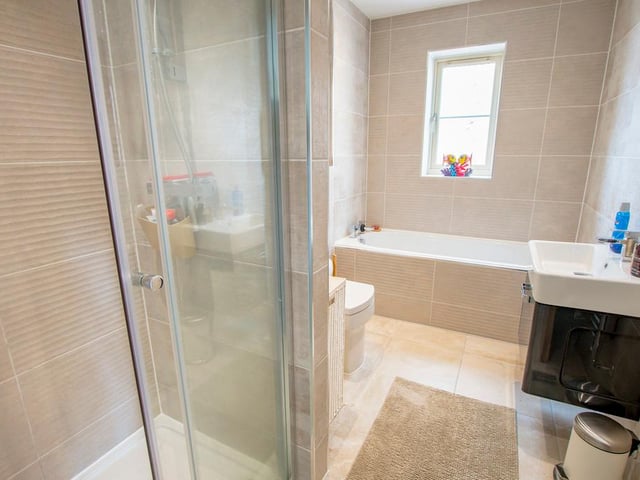The house has three bathrooms.